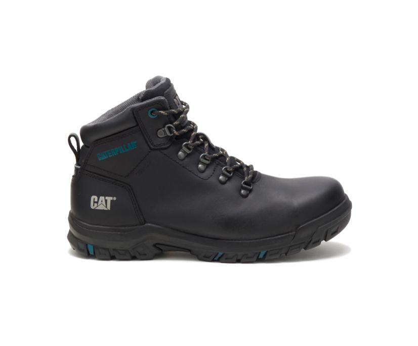 Caterpillar Mae Steel Toe Waterproof - Sicherheitsstiefel Damen Schwarz - Schweiz OLUW-54178